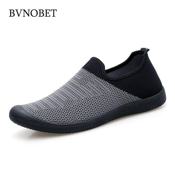 BVNOBET Men Shoes Summer Breathable Mesh Men's Sneakers Slip-On High Quality Footwear Shoes Men Zapatillas Deportivas Hombre