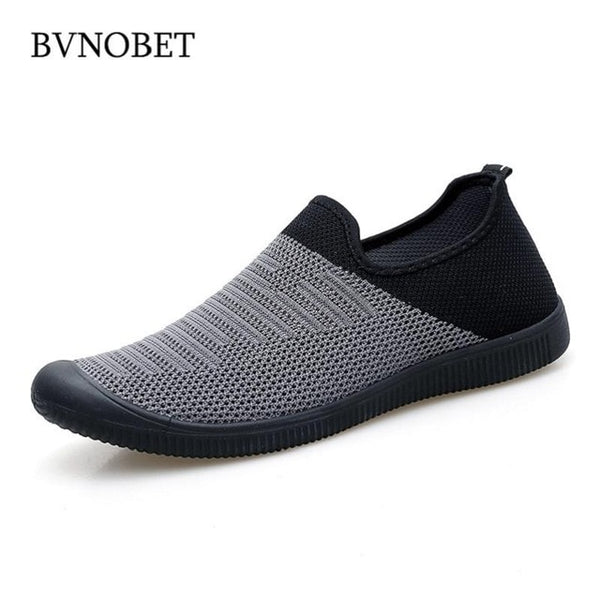 BVNOBET Men Shoes Summer Breathable Mesh Men's Sneakers Slip-On High Quality Footwear Shoes Men Zapatillas Deportivas Hombre