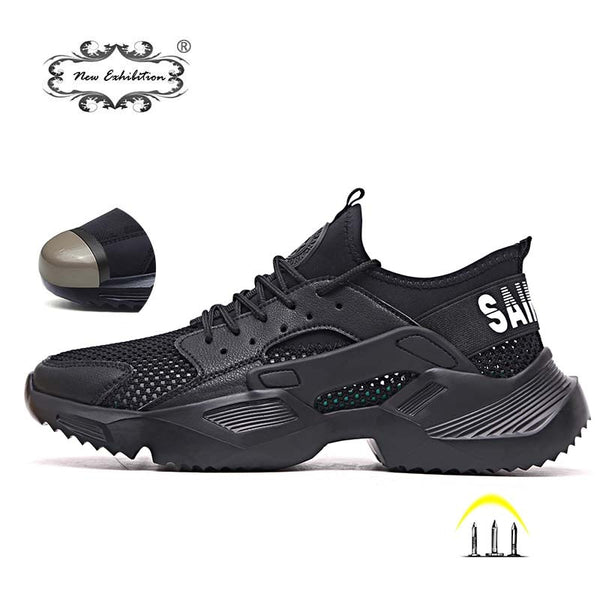 New exhibition Work Safety Shoes 2019 fashion sneakers Ultra-light soft bottom Men Breathable Anti-smashing Steel Toe Work Boots
