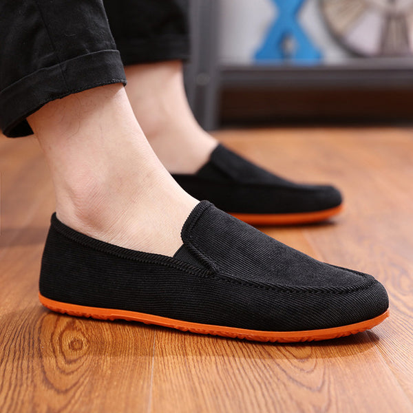 Dwayne 2019 Men's Variety of Color Canvas Peas Shoes Trendy Lazy Casual Large Size Driver Shoes Men's Vulcanized Shoes