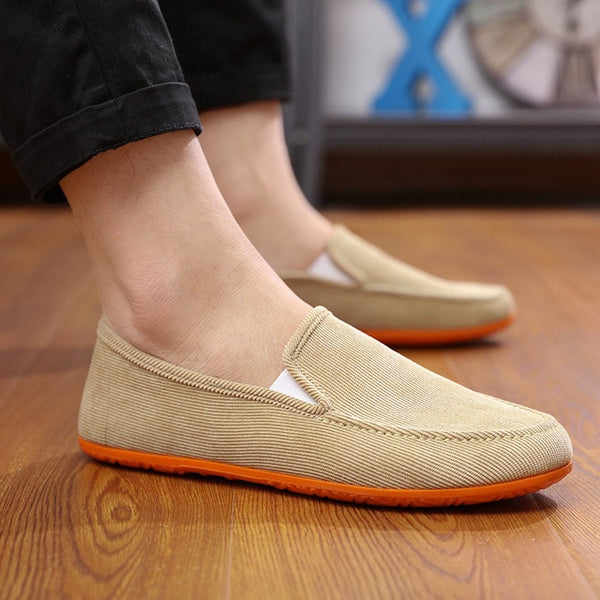 Dwayne 2019 Men's Variety of Color Canvas Peas Shoes Trendy Lazy Casual Large Size Driver Shoes Men's Vulcanized Shoes