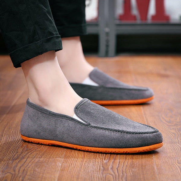 Dwayne 2019 Men's Variety of Color Canvas Peas Shoes Trendy Lazy Casual Large Size Driver Shoes Men's Vulcanized Shoes