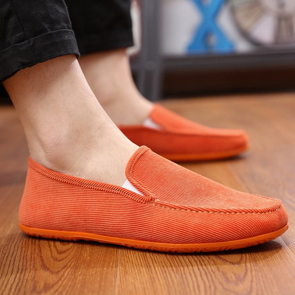 Dwayne 2019 Men's Variety of Color Canvas Peas Shoes Trendy Lazy Casual Large Size Driver Shoes Men's Vulcanized Shoes