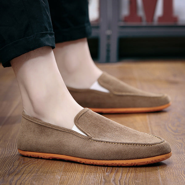 Dwayne 2019 Men's Variety of Color Canvas Peas Shoes Trendy Lazy Casual Large Size Driver Shoes Men's Vulcanized Shoes