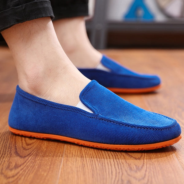 Dwayne 2019 Men's Variety of Color Canvas Peas Shoes Trendy Lazy Casual Large Size Driver Shoes Men's Vulcanized Shoes
