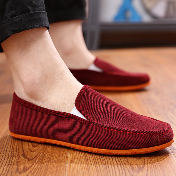 Dwayne 2019 Men's Variety of Color Canvas Peas Shoes Trendy Lazy Casual Large Size Driver Shoes Men's Vulcanized Shoes