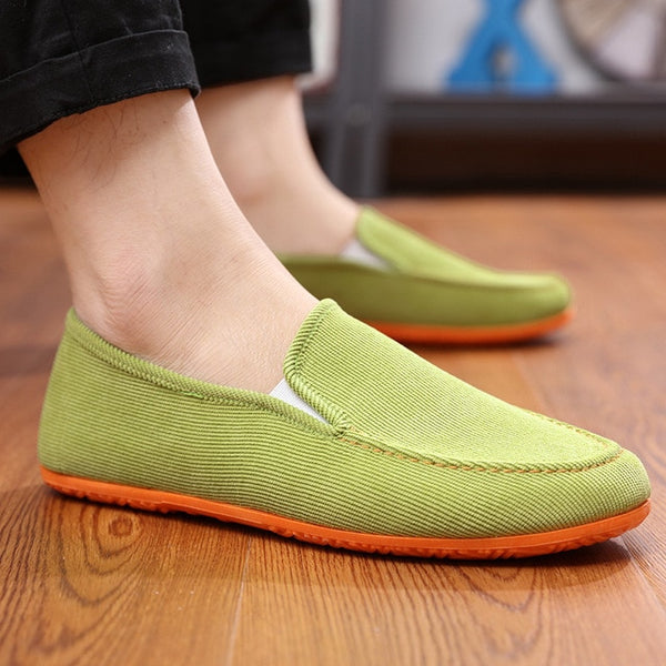 Dwayne 2019 Men's Variety of Color Canvas Peas Shoes Trendy Lazy Casual Large Size Driver Shoes Men's Vulcanized Shoes
