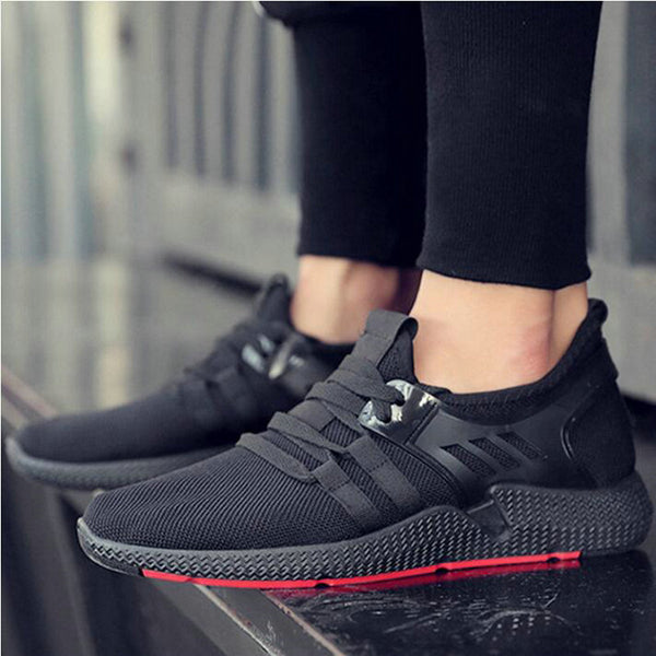 Leisure Shoes Hot Sale All Black Shoes Comfortable Men Walking Sneakers Men Breathable Men's vulcanized shoes For Outdoor US-74