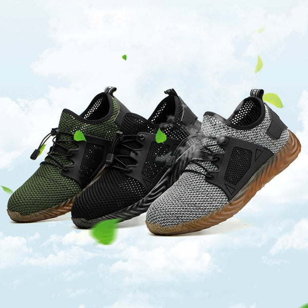 Indestructible Ryder Shoes Men And Women Steel Toe Air Safety Boots Puncture-Proof Work Sneakers Breathabl Durabl Immortal Shoes