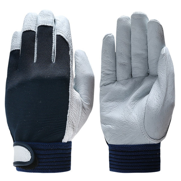 QIANGLEAF Brand Hot Sale D Grade Leather Glove Work Gloves Wear-resistant Safety  Working Gloves Men Mitten Free Shipping 508