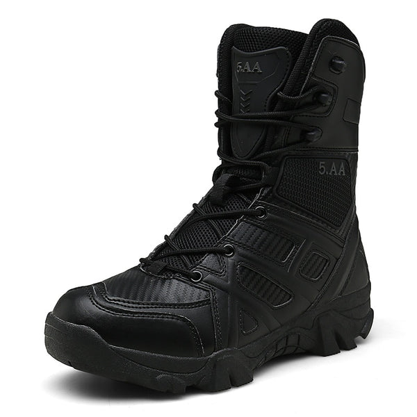 2019 Men's Boots Outdoor Shoes Men Brand Military Leather Boots Special Force Tactical Desert Combat Ankle Boots High Quality