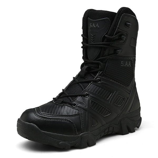 2019 Men's Boots Outdoor Shoes Men Brand Military Leather Boots Special Force Tactical Desert Combat Ankle Boots High Quality
