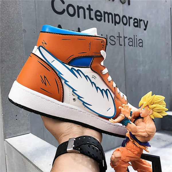 COOLVFATBO Men's Pikachu Shoes Sneakers Autumn Winter PU Leather Classic High Top Men Vulcanized Shoes Casual Men's Boots Male