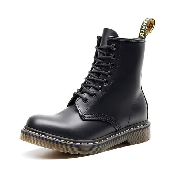 Men Shoes New Genuine Leather Ankle Martens Boots for Women Casual Dr. Motorcycle Shoes Warm Winter Men Boots Work Safety Shoes