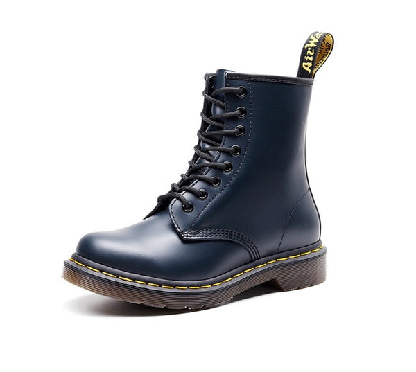 Men Shoes New Genuine Leather Ankle Martens Boots for Women Casual Dr. Motorcycle Shoes Warm Winter Men Boots Work Safety Shoes