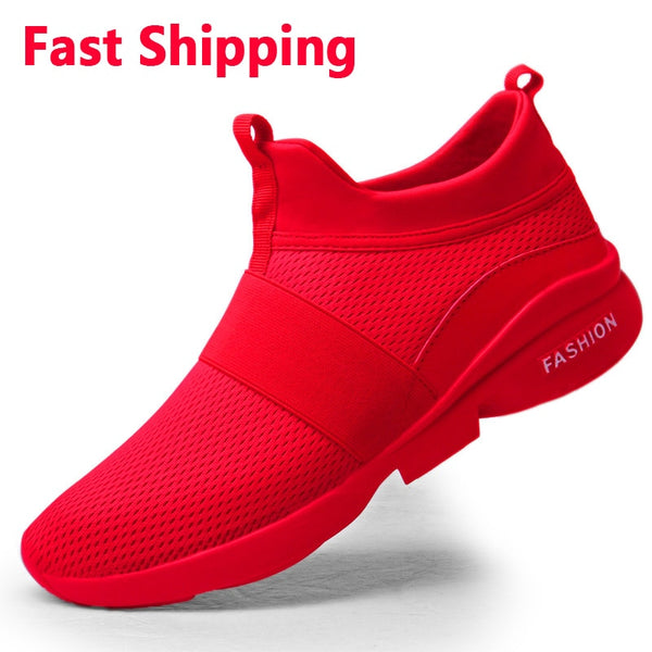 Fast Shipping Men's Casual Shoes Breathable Women's Fashion Mesh Shoes Light Couple's Comfortable Zapatos De Hombre Plus 36 46