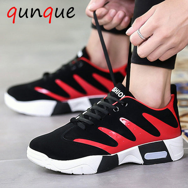 Autumn wild men's sports and leisure tide running flat bottom shoes breathable trend men's shoes vulcanized shoes z347