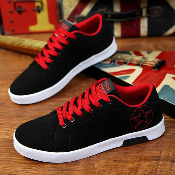 Dwayne Men's vulcanized shoes Spring/Autumn New Breathable Anti-Skid Men's Casual Shoes Fashion British Low Tie Man's Sneakers89