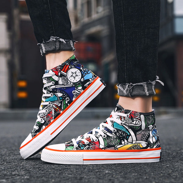 2019 New Men's Casual Canvas Shoes Lightweight Fashion Shoes With Breathable Autumn Sports Shoes Men's Vulcanized Shoes