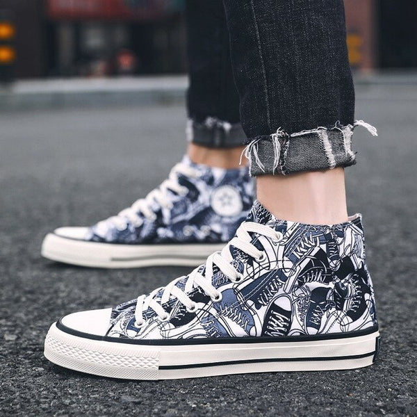 2019 New Men's Casual Canvas Shoes Lightweight Fashion Shoes With Breathable Autumn Sports Shoes Men's Vulcanized Shoes