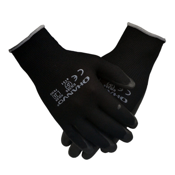10 Pairs PU Nitrile Safety Coating Work Gloves Palm Coated Gloves Mechanic Working Gloves have CE Certificated EN388