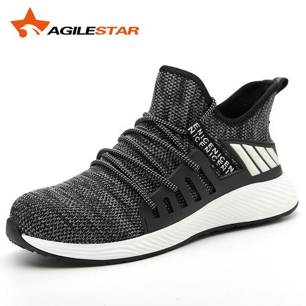 Work Shoes Safety Boots Man Toe Breathable Non Slip Light Weight Fashionable Anti Smashing Puncture Proof Ourdoors High Cut