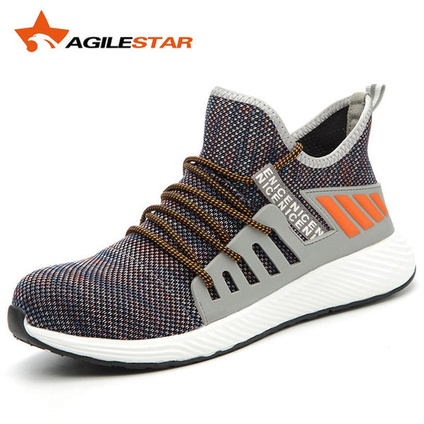 Work Shoes Safety Boots Man Toe Breathable Non Slip Light Weight Fashionable Anti Smashing Puncture Proof Ourdoors High Cut