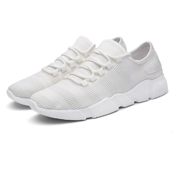 Lace-up Footwear Men's Vulcanize Shoes Causal Mesh Breathable Sneakers Men Running Anti-skid Sneakers Summer Lightweight Shoes