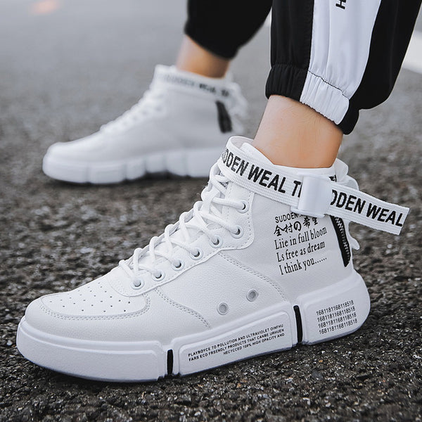 Men Casual Shoes White Sneakers Men Lac-up Men Shoes Comfortable Breathable Walking Sneakers Tenis Masculino Zapatillas Hombre