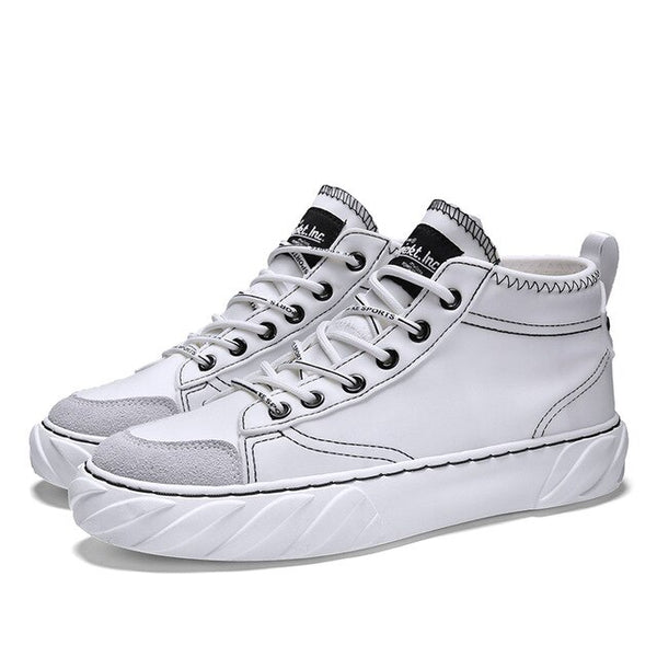 Men Canvas Shoes Fashion High Top Men's Breathable Canvas Lace Up Vulcanize Shoes  New Mens Sneakers Flat  Retro Shoes