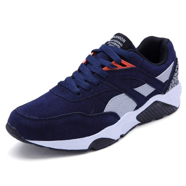 2019 Hot Sale Men's Vulcanized Shoes Spring/Autumn Men Shoes High Quality Frosted Suede Casual Shoes Platform Lace Up Footwear