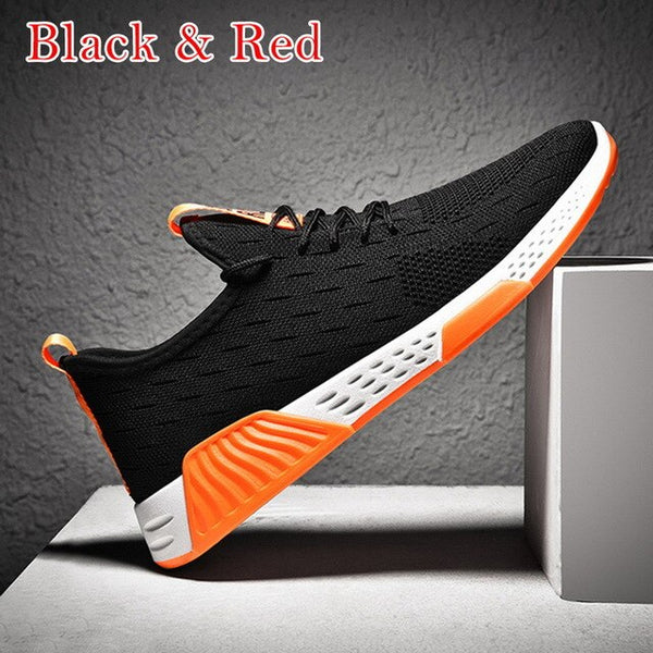 WENYUJH Men's Sneakers Breathable Casual No-slip Men Vulcanize Shoes Male Air Mesh Lace up Wear-resistant Shoes Tenis Masculino
