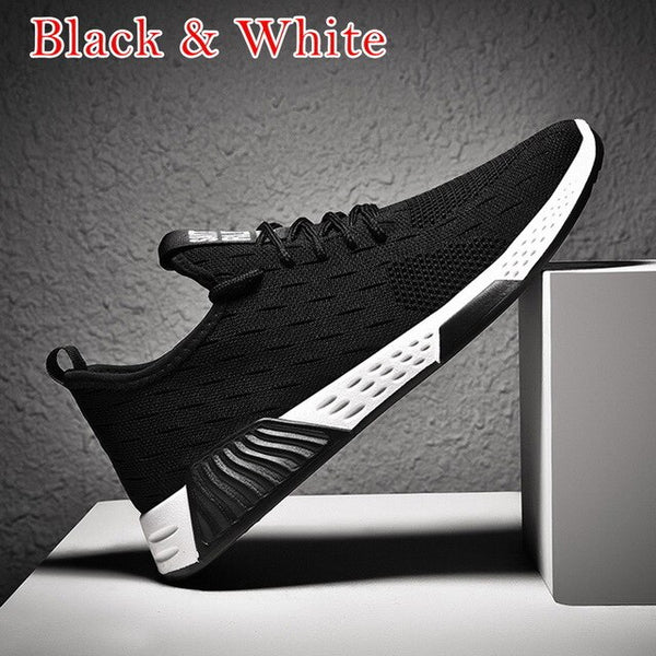 WENYUJH Men's Sneakers Breathable Casual No-slip Men Vulcanize Shoes Male Air Mesh Lace up Wear-resistant Shoes Tenis Masculino