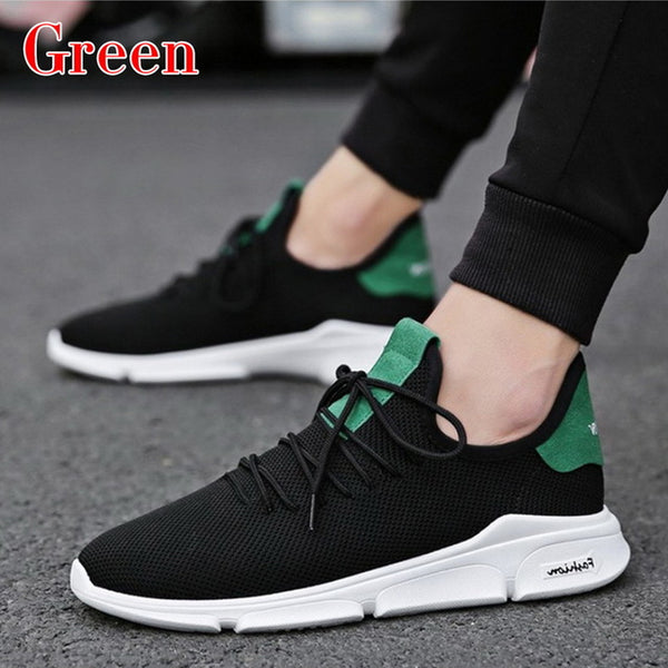 WENYUJH Men's Sneakers Breathable Casual No-slip Men Vulcanize Shoes Male Air Mesh Lace up Wear-resistant Shoes Tenis Masculino