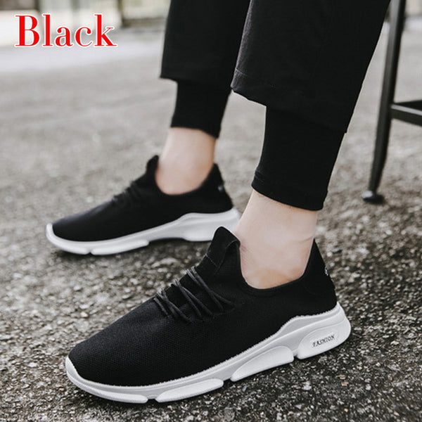 WENYUJH Men's Sneakers Breathable Casual No-slip Men Vulcanize Shoes Male Air Mesh Lace up Wear-resistant Shoes Tenis Masculino