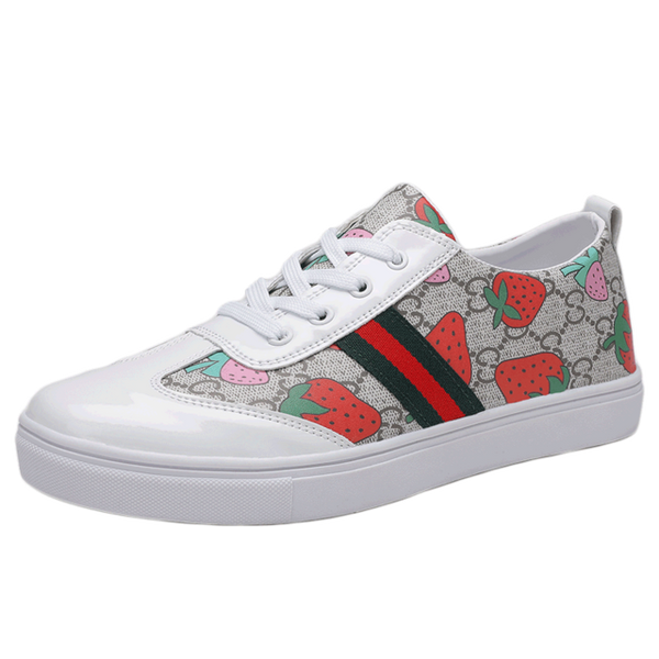 New casual Men women Vulcanized Shoes Sneakers Men's Fashion Casual Lace-Up Colorful Canvas Sport Graffiti board Shoes