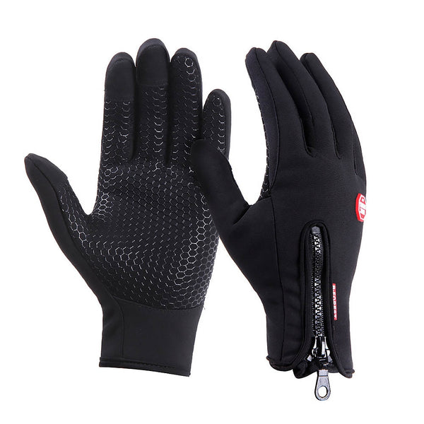 High Quality Men Women Winter Anti-slip Waterproof Fleece Touch Screen Gloves Outdoor Sports Cycling Working Thermal Tools