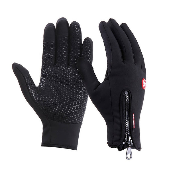 High Quality Men Women Winter Anti-slip Waterproof Fleece Touch Screen Gloves Outdoor Sports Cycling Working Thermal Tools