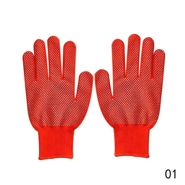 1 Pair Nylon Non-slip Dispensing Gloves Skid Resistancef Black Grey Safty Working Nylon Gloves Garden Pruning Protective Gloves