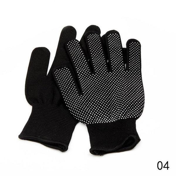1 Pair Nylon Non-slip Dispensing Gloves Skid Resistancef Black Grey Safty Working Nylon Gloves Garden Pruning Protective Gloves