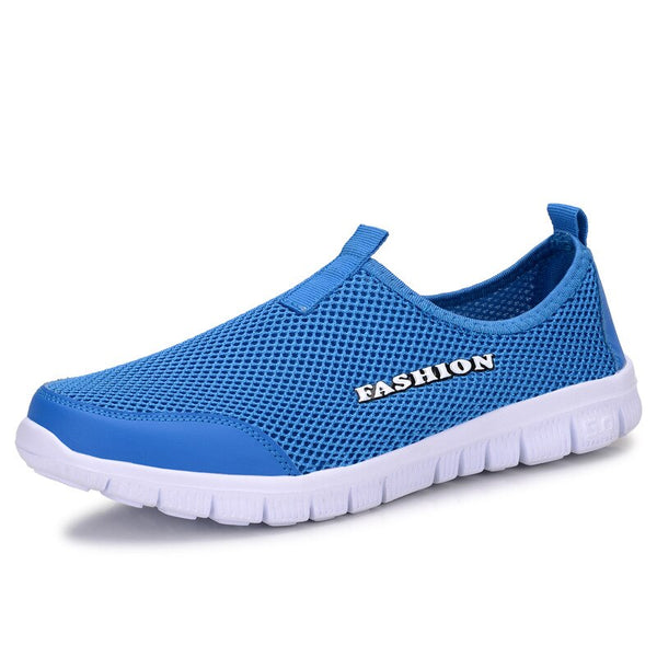 Mesh Air Mesh Holes Couple Shoes Male Lovers' Outdoor Men Slippers Light Rubber Soles Soft Flexible Walking Run Vulcanize Shoes