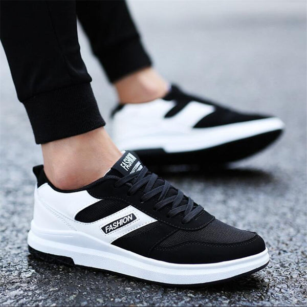 LZJ 2019 new spring Men's flat Vulcanize Shoes breathable Sneakers Lightweight casual shoes Fashionable Men's  Shoes  Q386
