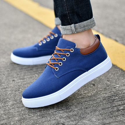 2020 Spring Men Fashion Sneakers Men's Canvas Shoes Men Comfortable Mens Casual Shoes Lace-Up Brand Driving Shoes Big Size 38-47