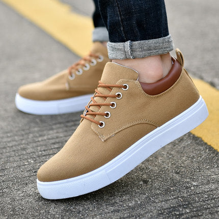 2020 Spring Men Fashion Sneakers Men's Canvas Shoes Men Comfortable Mens Casual Shoes Lace-Up Brand Driving Shoes Big Size 38-47