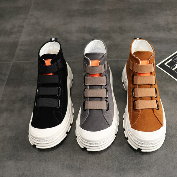 Men's Vulcanized Canvas Shoes High Top Fashion Slip-on Comfortable Sneakers for Men Footwear Male Adulte Chaussures Hommes Z2-44
