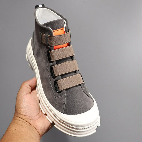 Men's Vulcanized Canvas Shoes High Top Fashion Slip-on Comfortable Sneakers for Men Footwear Male Adulte Chaussures Hommes Z2-44