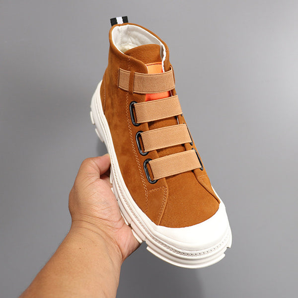 Men's Vulcanized Canvas Shoes High Top Fashion Slip-on Comfortable Sneakers for Men Footwear Male Adulte Chaussures Hommes Z2-44