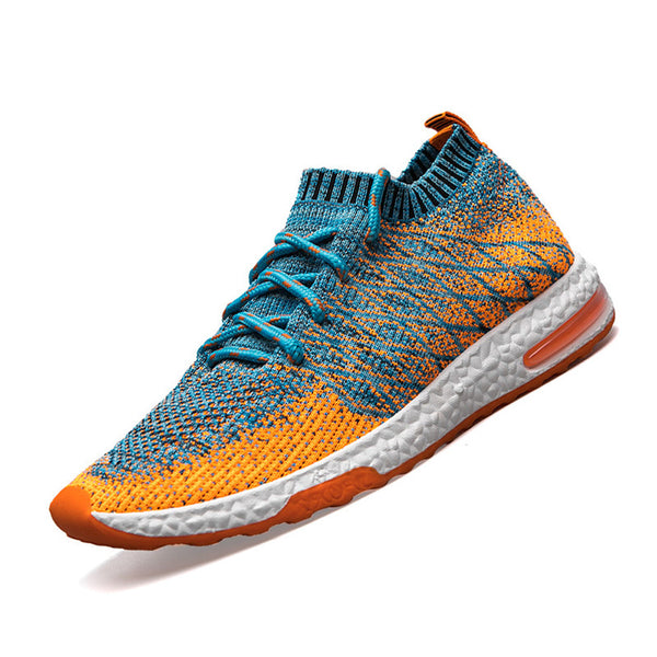 Men's Vulcanize Shoes Mesh Outdoor Breathable Anti-slip Casual Sports Round Toe Rubber Comfortable wear resistant, soft, durable
