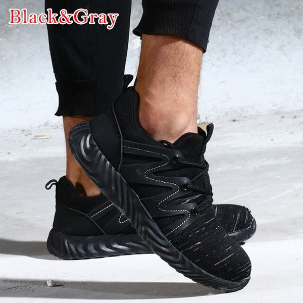 Fashion men's sports shoes breathable non-slip men's vulcanized shoes men's breathable mesh belt with wear-resistant shoes