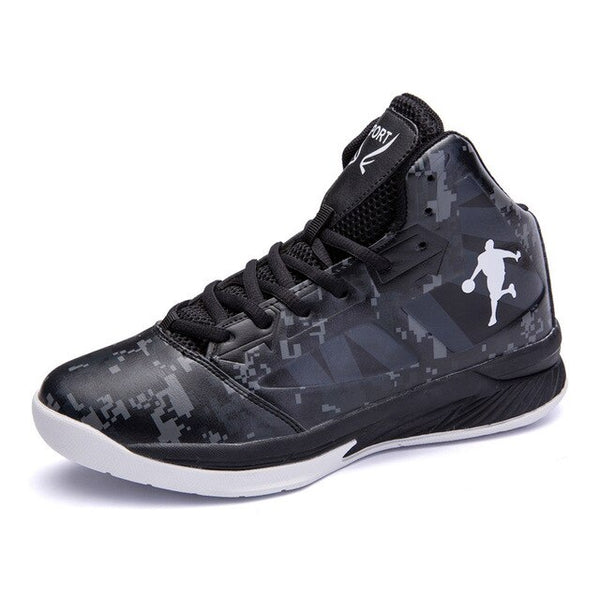 Fashion new basketball shoes men's sports shoes tide shoes PU breathable mesh men's casual shoes non-slip high elastic bottom